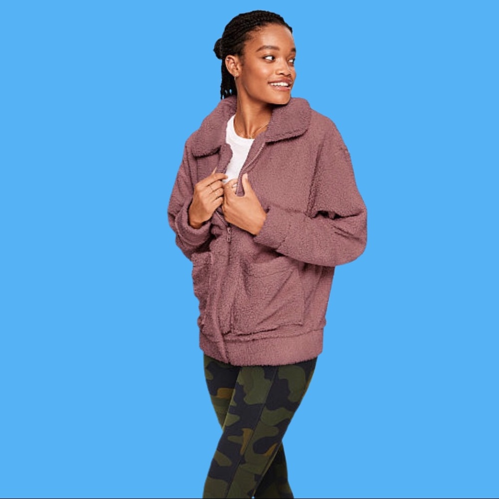 VS Pink Sherpa Jacket